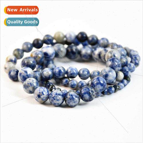 Round bead blue dot stone strings 适用men women single circl