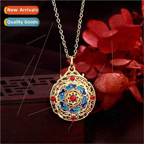 Gold-plated oil drop auspicious clouds retro filigree hollow