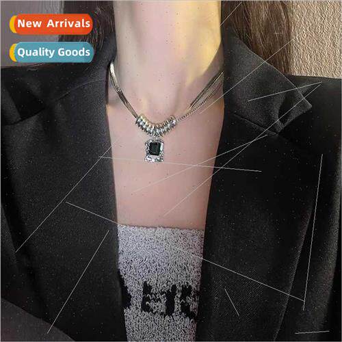 Necklace Women 2023 New Premium che Zirconia Double Layers S