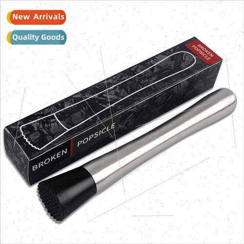 Stainless Steel Bartending Stick Cocktail Ice Crushers Lemon