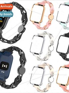 适用watch 1/2 generation skeletonized metal leather chain st