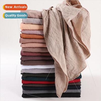 New breathable slightly elastic natural wrinkled soft long s