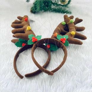 antler large headbadult children decor Christmas party brown
