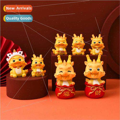 tide Chinese zodiac dragon doll desktop small ornaments home