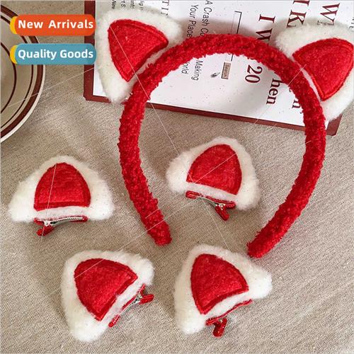 Cute hair bands cat ear hair clips new spring festive duckbi