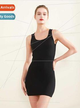 Sexy Slim lk Sleeveless Camisole Tank Dress Pure Color mple