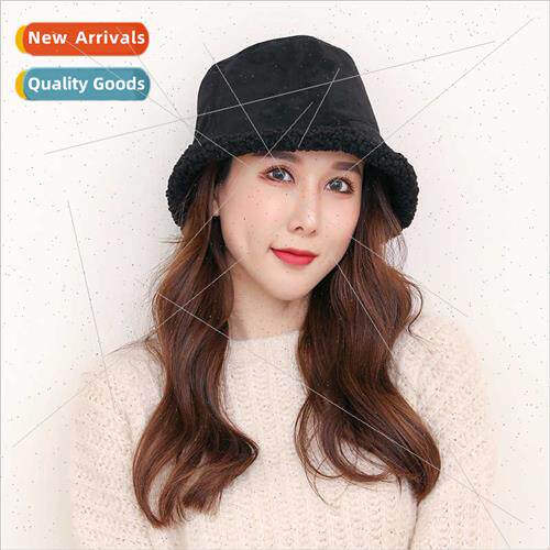 New winter deerskin velvet reversible fisherman hat Japanese