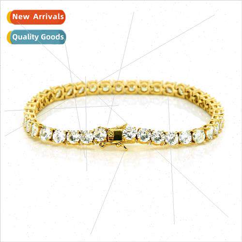 Creative tide men copper inlaid zirconia tennis bracelet Eur