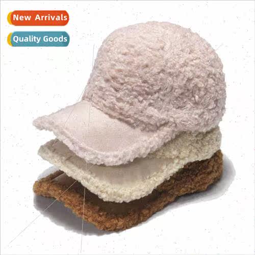Hat female autumn winter Korean  warm lamb wool velvet baseb
