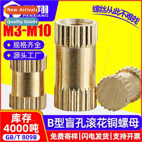 B type blind hole knurled copper nut hot melt pre-embedded n