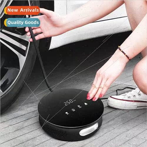 Car inflatable pump round intelligent digal display touch sc