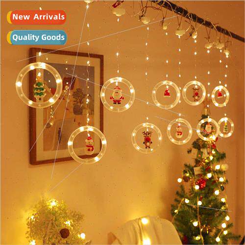 New Christmas lights string Santa Claus cartoon modeling cur