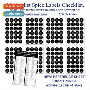 Jar WaterproOil Labels Black Resistan 192 Spice