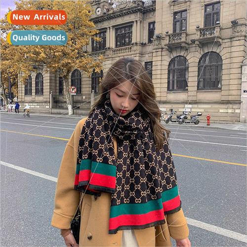 Scarf female winter Korean  simple Dongdaemun double C imati