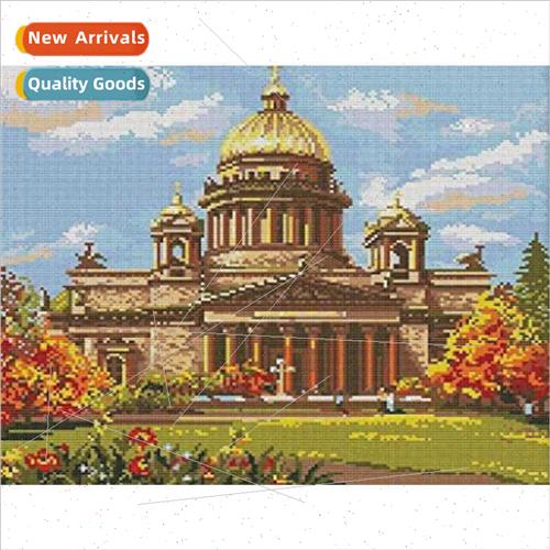 Cross Stch New DIY Castle Full Stch mple Handmade Cross Stch