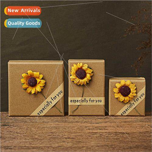 jewelry box sunflower brooch bracelet necklace earrings ring