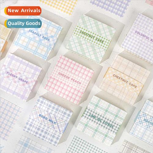 Sticky Notes Plaid Element Creative plaid ins message notepa