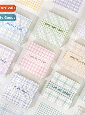 Sticky Notes Plaid Element Creative plaid ins message notepa