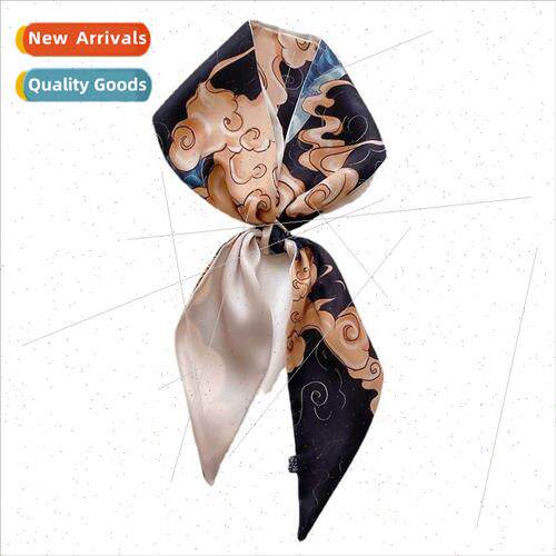Only Uned States wind thin narrow long silk scarf women fall