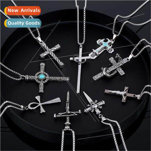 Europe ins necklace men hundred cross sweater chain new nd a