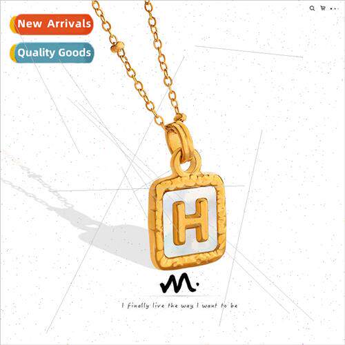 Fashion che Necklace Natural Whe Sea Shell Letter H Hundreds
