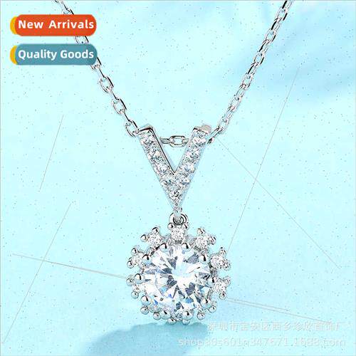 Jenxin jewelry collarbone chain Korea simple V round full di