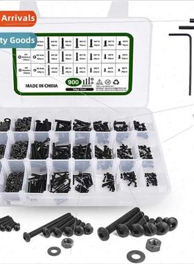 900pcs pan head hexagon socket set screws wh nuts flat washe