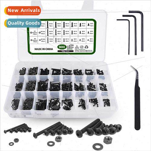900pcs pan head hexagon socket set screws wh nuts flat washe