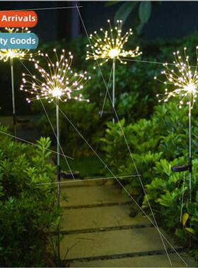 Solar outdoor waterprocopper wire lights lawn ground plug fi