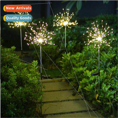 Solar outdoor waterprocopper wire lights lawn ground plug fi