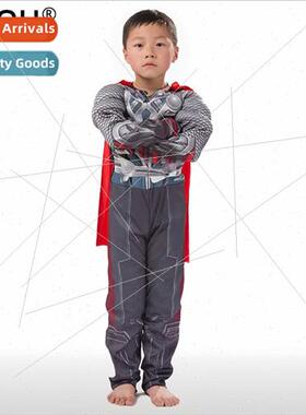 Thor Batman Muscle Costume Kids Male cosplay Superhero Anime