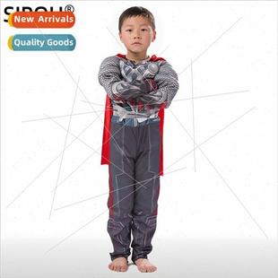 Thor Batman Muscle Costume Kids Male cosplay Superhero Anime