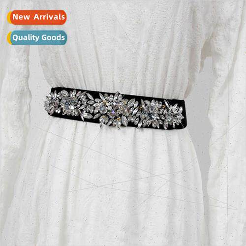 Waistband Women Wide Decorative Inlaid Ju gyi Crystal Dress