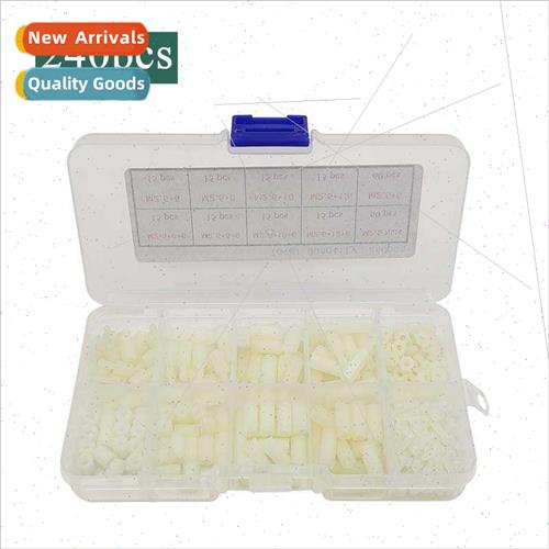 240pcs boxed black whe nylon M2.5*6 8 10 12 single pass doub