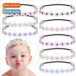 Baby soft thin headband baby elastic daisy hairband hair acc