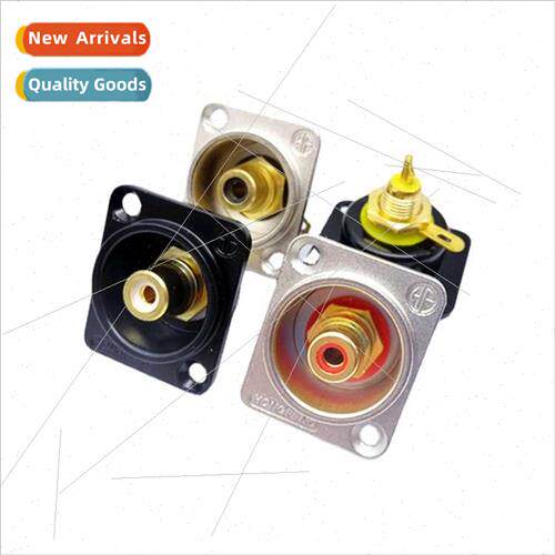 D-type module RCA socket panel female socket welding three l
