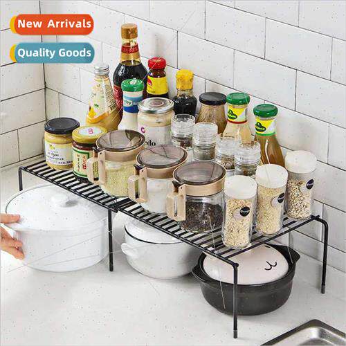 Retractable Iron Kchen Shelf Cabinet Dish Organizer Bathroom