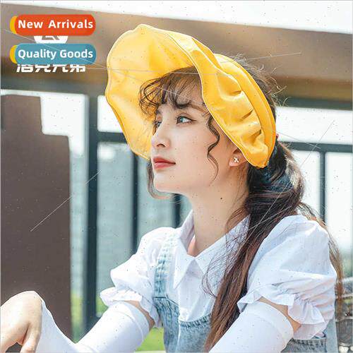 Sunscreen sun hat female cycling hollow top shell sun hat la