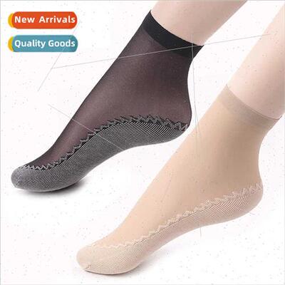 second generation new cotton bottom steel wire short stockin