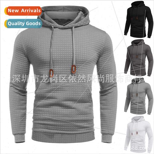 Hooded Pullover Kn Sweatshirt 2022 Autumn Winter New Plaid C