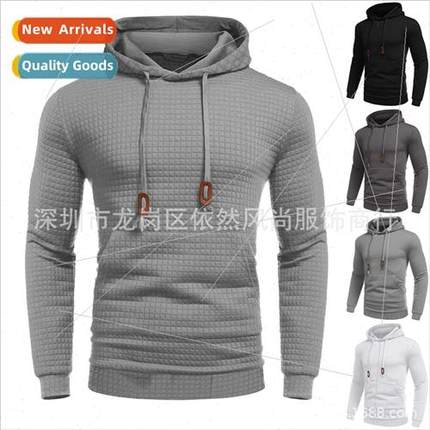 Hooded Pullover Kn Sweatshirt 2022 Autumn Winter New Plaid C