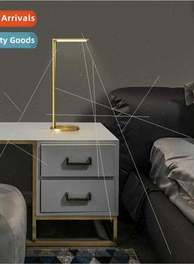 Full copper light luxury bedroom bedside table lamp designer