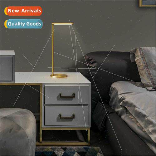 Full copper light luxury bedroom bedside table lamp designer