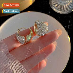 female 2023 new Full Korea earrings tide diamond