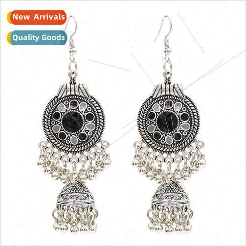 Europe retro ethnic earrings fashion set shooting travel sou