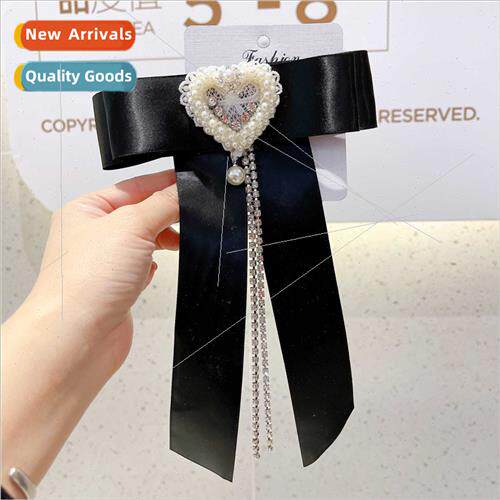Fluttering tie bow tie female Korean pin shirt collar decora