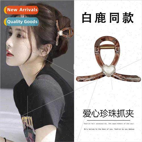 Korea new acrylic grab clip medium advanced sense hair clips