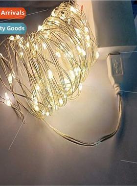 USB copper wire lights led copper wire string lights room de