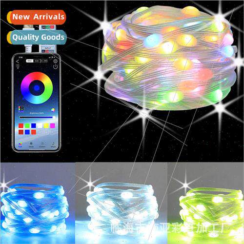 Colorful RGB Leather String ghts Mobile Phone Bluetooth APP