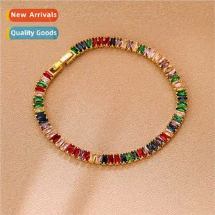 bracelet women high Sparkling diamond zircon full colorful
